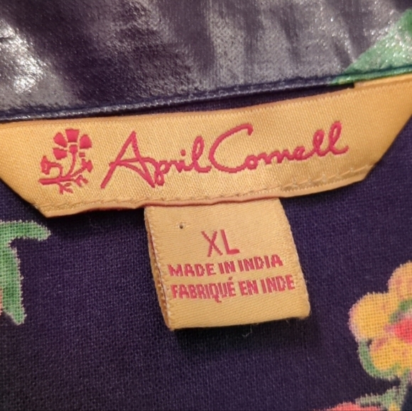 Vintage April Cornell Strawberry Raincoat XL - Picture 5 of 7